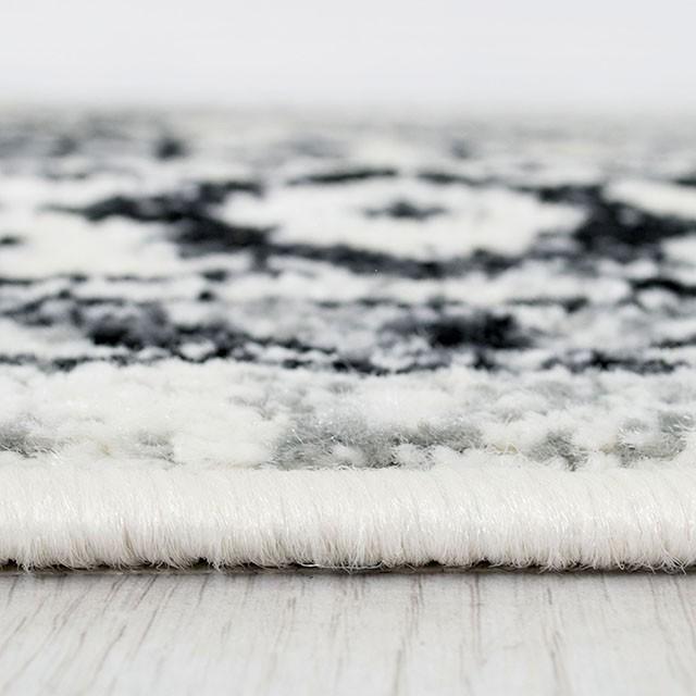Serang Gray/Black 5' X 7' Area Rug - Olympia Furniture (Saint George, Utah)