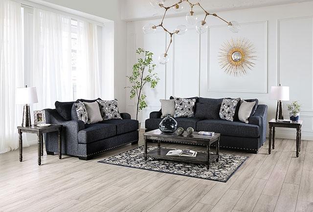 SONORA Loveseat, Dark Navy - Olympia Furniture (Saint George, Utah)
