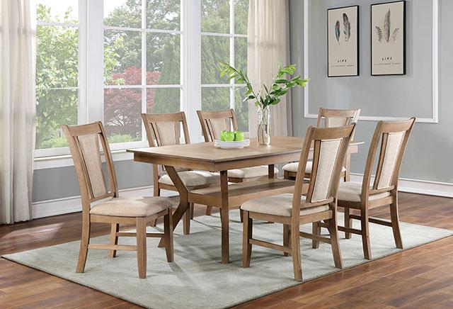UPMINSTER Side Chair (2/CTN), Natural Tone/Beige - Olympia Furniture (Saint George, Utah)