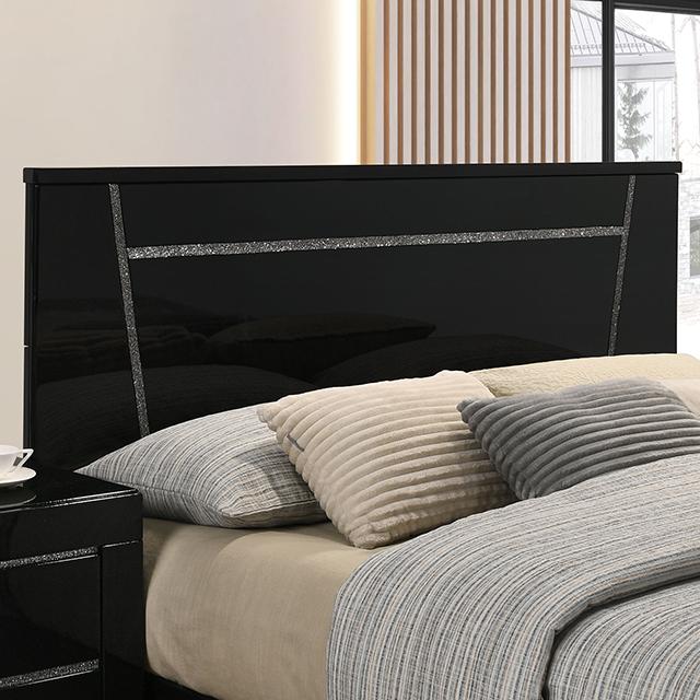 MAGDEBURG Cal.King Bed, Black & White - Olympia Furniture (Saint George, Utah)