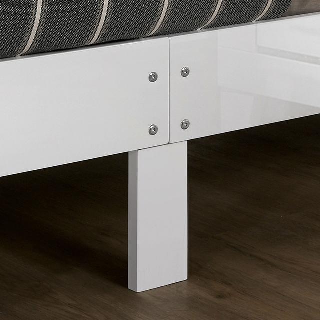 MAGDEBURG Cal.King Bed, Black & White - Olympia Furniture (Saint George, Utah)