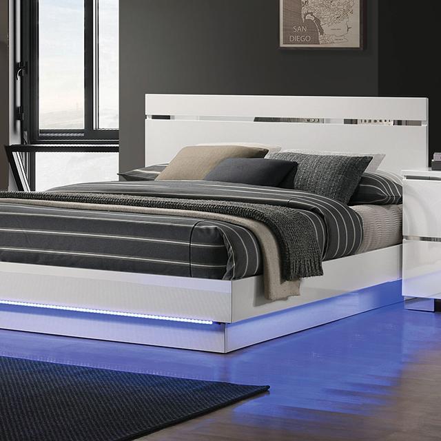 Erlach Bed Black & White - Olympia Furniture (Saint George, Utah)