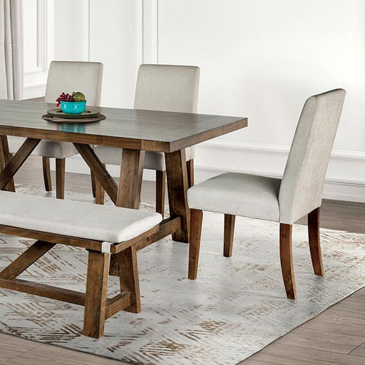 Losone Dining Table Set with Bench Rustic - Olympia Furniture (Saint George, Utah)