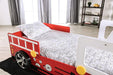 FIERSTALL Twin Bed, Red - Olympia Furniture (Saint George, Utah)