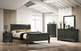 Louis Philippe Cal.King Bed Black & Grey - Olympia Furniture (Saint George, Utah)