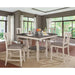 Ann II Antique White/Gray 5 Pc. Counter Ht. Table Set - Olympia Furniture (Saint George, Utah)