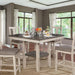 Ann II Antique White/Gray 5 Pc. Counter Ht. Table Set - Olympia Furniture (Saint George, Utah)