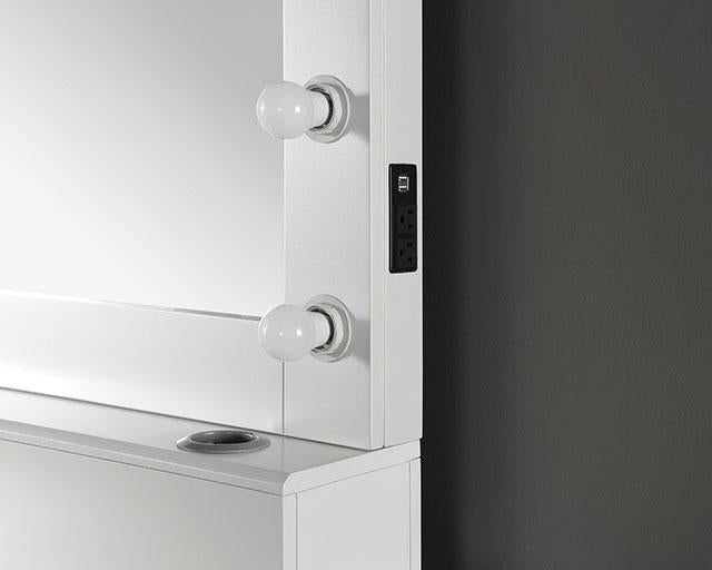 APHRODITE Vanity Set, White - Olympia Furniture (Saint George, Utah)