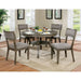 Leeds Gray Round Dining Table - Olympia Furniture (Saint George, Utah)
