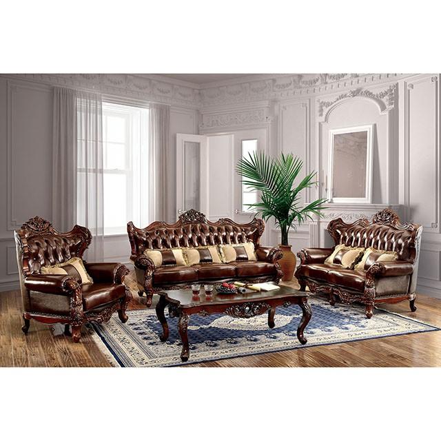 Jericho Brown/Dark Oak Sofa - Olympia Furniture (Saint George, Utah)
