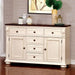 SABRINA Off White/Cherry Server, Cherry & White - Olympia Furniture (Saint George, Utah)