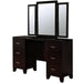 Enrico Espresso Vanity w/ Stool - Olympia Furniture (Saint George, Utah)