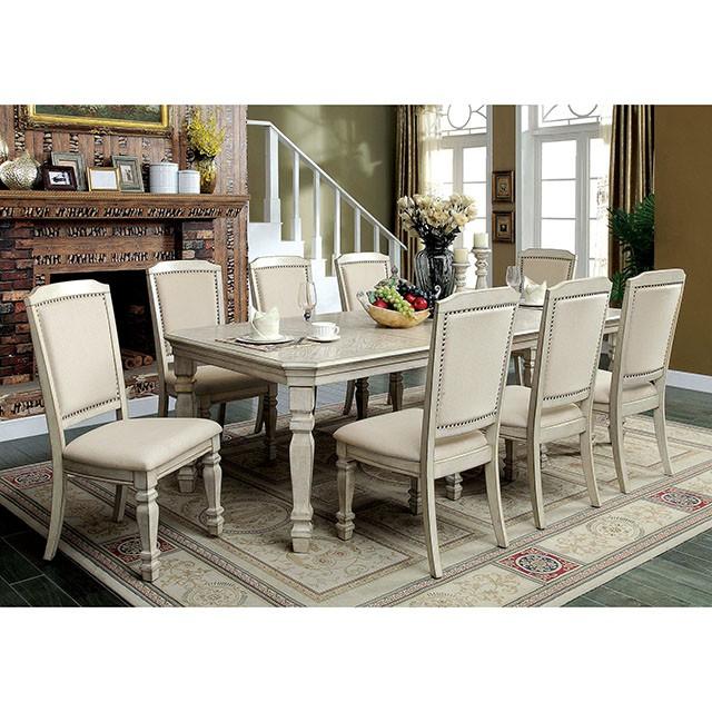HOLCROFT Antique White/Ivory Dining Table - Olympia Furniture (Saint George, Utah)