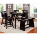 HURLEY Black Counter Ht. Bench - Olympia Furniture (Saint George, Utah)