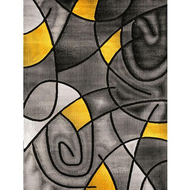 Sivas Charcoal Yellow 8' X 10' Area Rug - Olympia Furniture (Saint George, Utah)