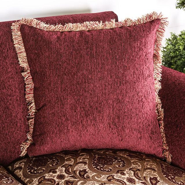 TABITHA Wine Love Seat, Wine - Olympia Furniture (Saint George, Utah)