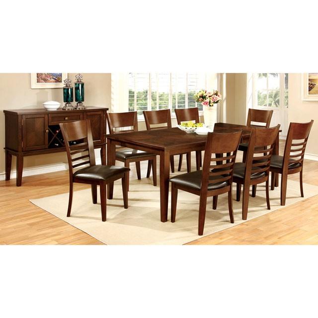 HILLSVIEW I Brown Cherry 78" Dining Table w/ 18" Leaf - Olympia Furniture (Saint George, Utah)