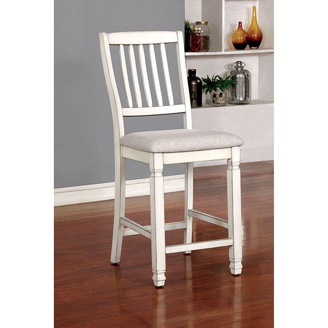 Kaliyah Antique White Counter Ht. Chair (2/CTN) - Olympia Furniture (Saint George, Utah)