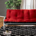 KNOX Red 8" Red/Black Futon Mattress w/ Inner Spring - Olympia Furniture (Saint George, Utah)