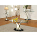VALO Satin Plated/Black End Table - Olympia Furniture (Saint George, Utah)