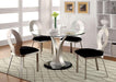VALO Silver/Black Round Dining Table - Olympia Furniture (Saint George, Utah)