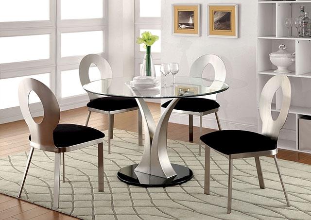 VALO Silver/Black Side Chair (2/CTN) - Olympia Furniture (Saint George, Utah)
