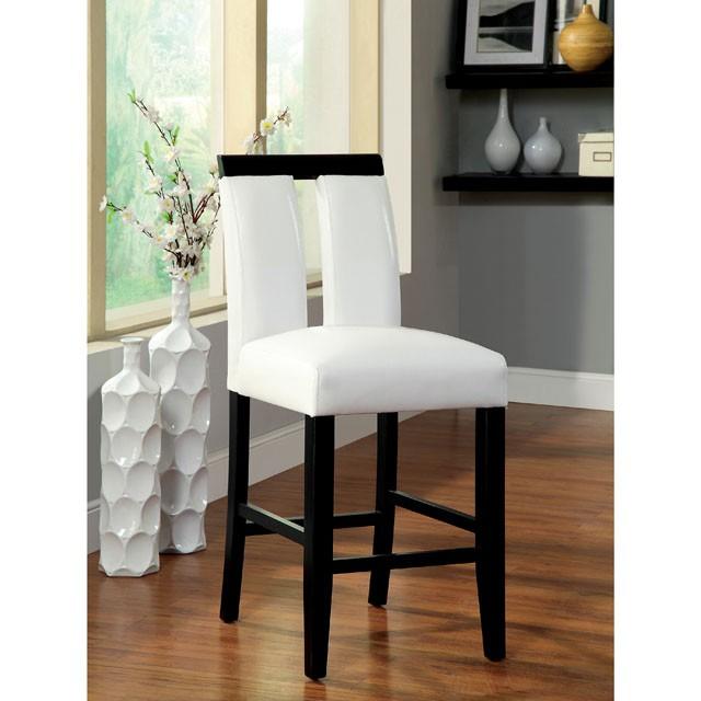 LUMINAR II Black/White Counter Ht. Chair (2/CTN) - Olympia Furniture (Saint George, Utah)