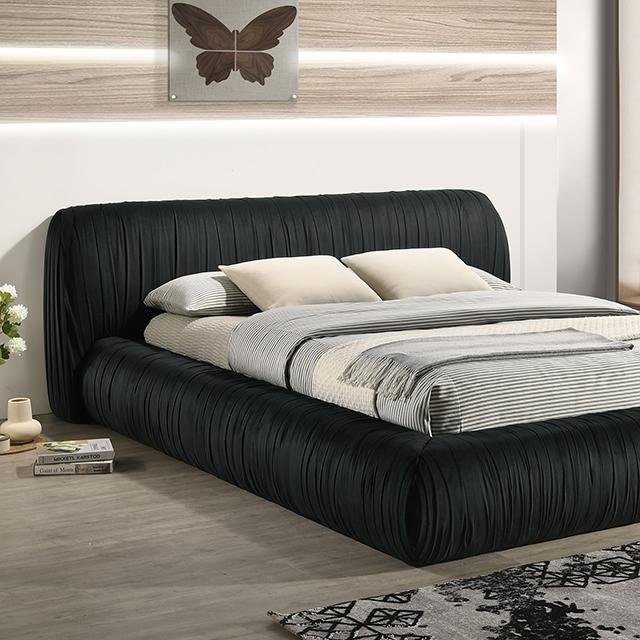 Palmdale Bed Black & Ivory - Olympia Furniture (Saint George, Utah)