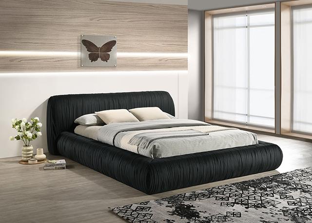 Palmdale Bed Black & Ivory - Olympia Furniture (Saint George, Utah)