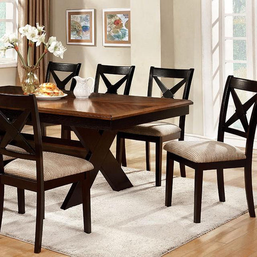 Liberta Dark Oak/Black Dining Table - Olympia Furniture (Saint George, Utah)