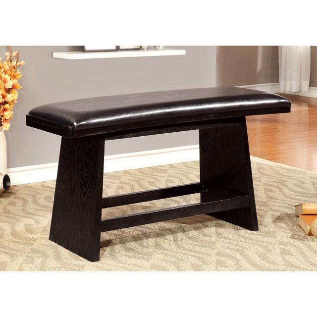 HURLEY Black Counter Ht. Bench - Olympia Furniture (Saint George, Utah)
