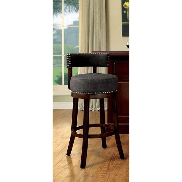 LYNSEY Dark Oak/Gray 29" Bar Stool - Olympia Furniture (Saint George, Utah)