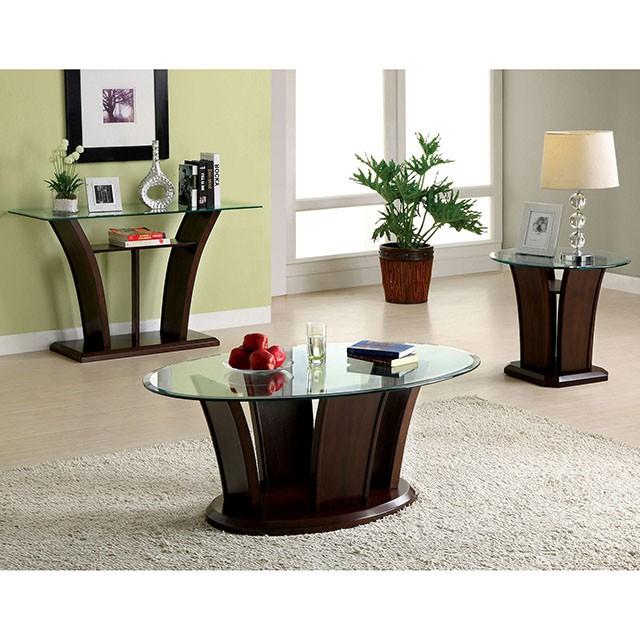 MANHATTAN IV Dark Cherry Sofa Table, Brown Cherry - Olympia Furniture (Saint George, Utah)