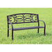 POTTER Black Patio Steel Bench - Olympia Furniture (Saint George, Utah)