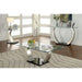 ROXO Satin Plated/Black End Table - Olympia Furniture (Saint George, Utah)