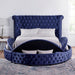 SANSOM E.King & Queen Bed, Black, Blue, & Grey - Olympia Furniture (Saint George, Utah)