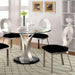 VALO Silver/Black Round Dining Table - Olympia Furniture (Saint George, Utah)