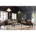 Quirino Light Brown/Dark Brown Love Seat - Olympia Furniture (Saint George, Utah)