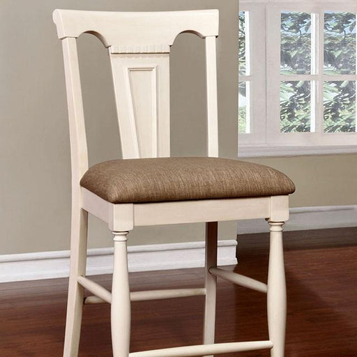 SABRINA Off White/Cherry Ctr.Ht. Chair, Cherry & White (2/CTN) - Olympia Furniture (Saint George, Utah)
