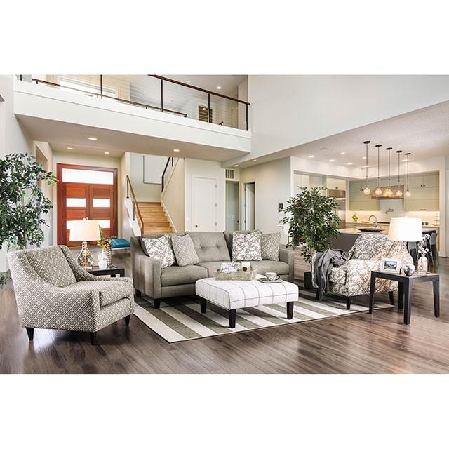 Dorset Light Gray Love Seat - Olympia Furniture (Saint George, Utah)
