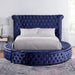 SANSOM E.King & Queen Bed, Black, Blue, & Grey - Olympia Furniture (Saint George, Utah)
