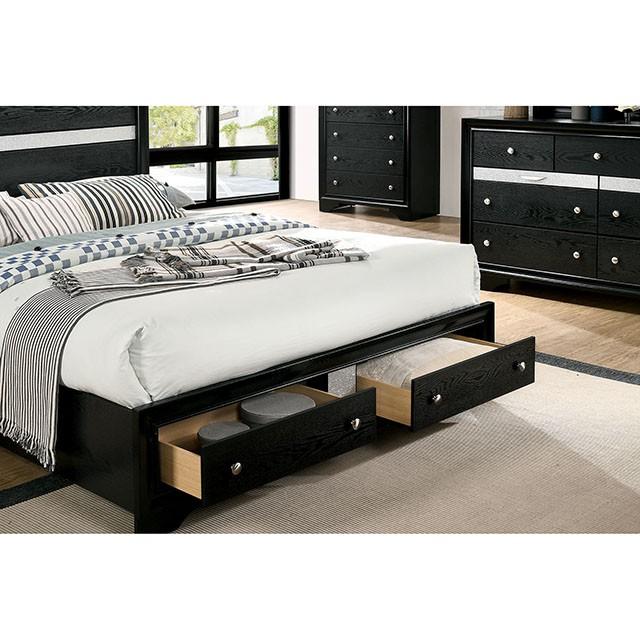 CHRISSY E.King, Full, & Queen Bed White, Grey, & Black - Olympia Furniture (Saint George, Utah)