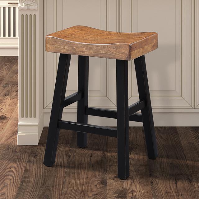 Biasca 24" Stool (2/CTN) White, Brown, & Black - Olympia Furniture (Saint George, Utah)