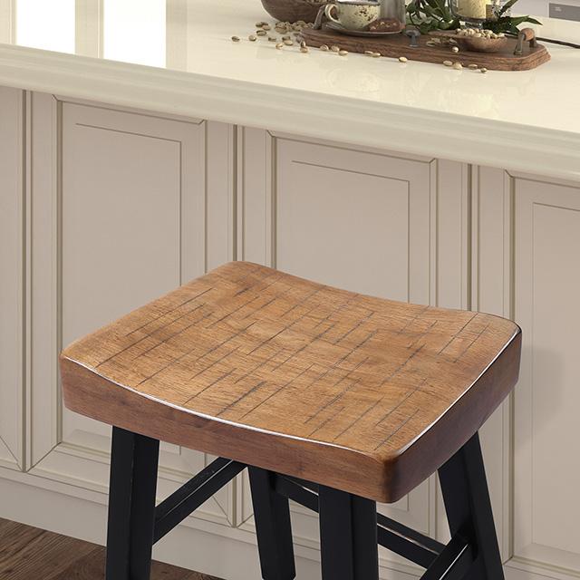 Biasca 24" Stool (2/CTN) White, Brown, & Black - Olympia Furniture (Saint George, Utah)