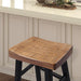 Biasca 24" Stool (2/CTN) White, Brown, & Black - Olympia Furniture (Saint George, Utah)