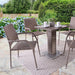 Aminta Patio Bistro Set (5PC) - Olympia Furniture (Saint George, Utah)