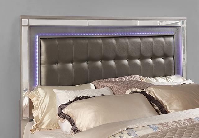 Brachium Silver Cal.King, E.King & Queen Bed - Olympia Furniture (Saint George, Utah)