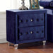 Alzire Black & Blue Night Stand - Olympia Furniture (Saint George, Utah)
