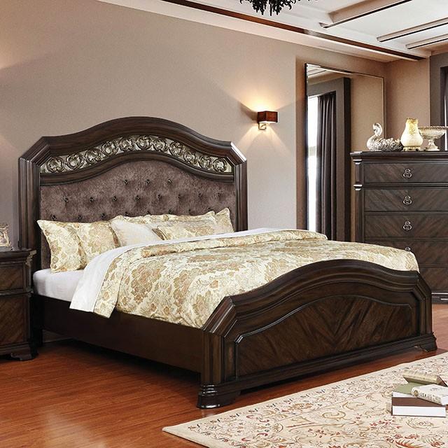 Calliope Bed Walnut & Oak - Olympia Furniture (Saint George, Utah)