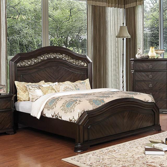 Calliope Bed Walnut & Oak - Olympia Furniture (Saint George, Utah)